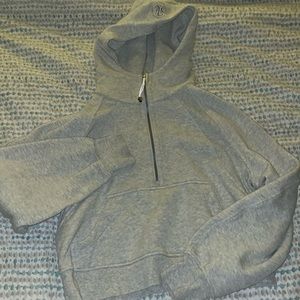 Lululemon Grey Hooded Scuba